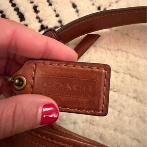 Coach Tan Leather Shoulder Bag